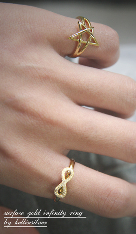 Blushed Gold Infinity Ring