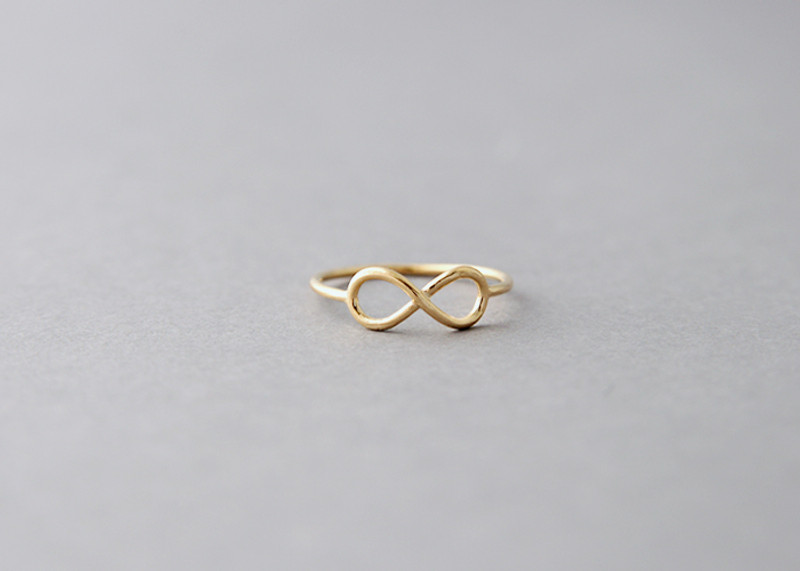 Yellow Gold Infinity Ring