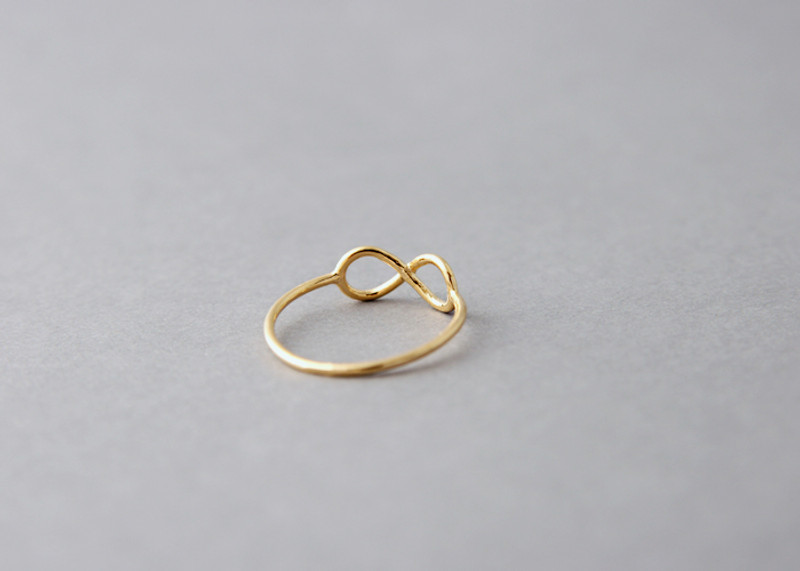 Yellow Gold Infinity Ring