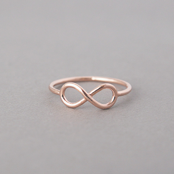 Rose Gold Infinity Ring