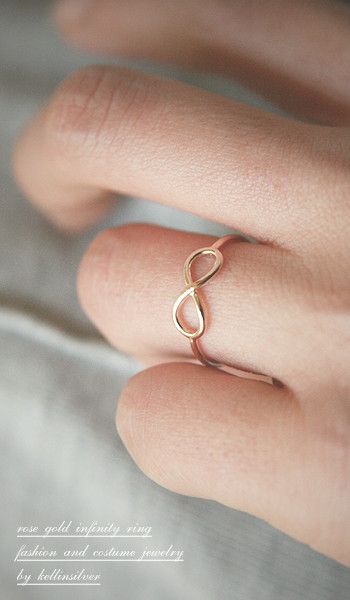 Rose Gold Infinity Ring