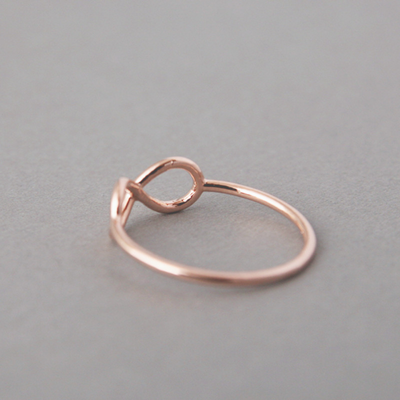 Rose Gold Infinity Ring - kellinsilver.com