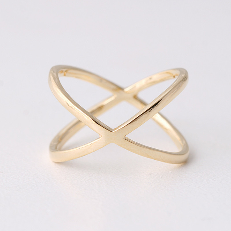 Geometric Infinity Ring Gold from kellinsilver.com