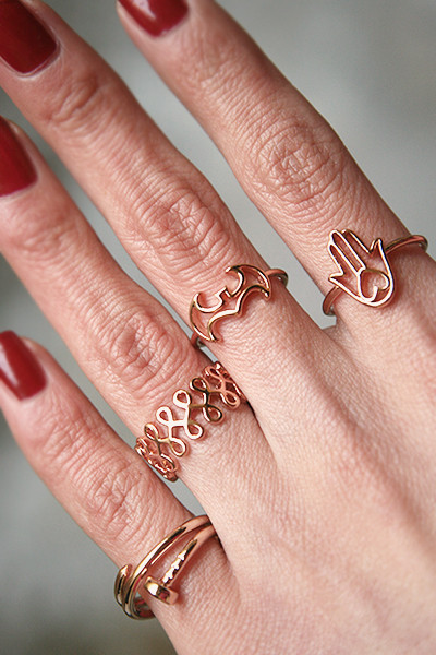 Rose Gold Bat Ring Wrap from kellinsilver.com