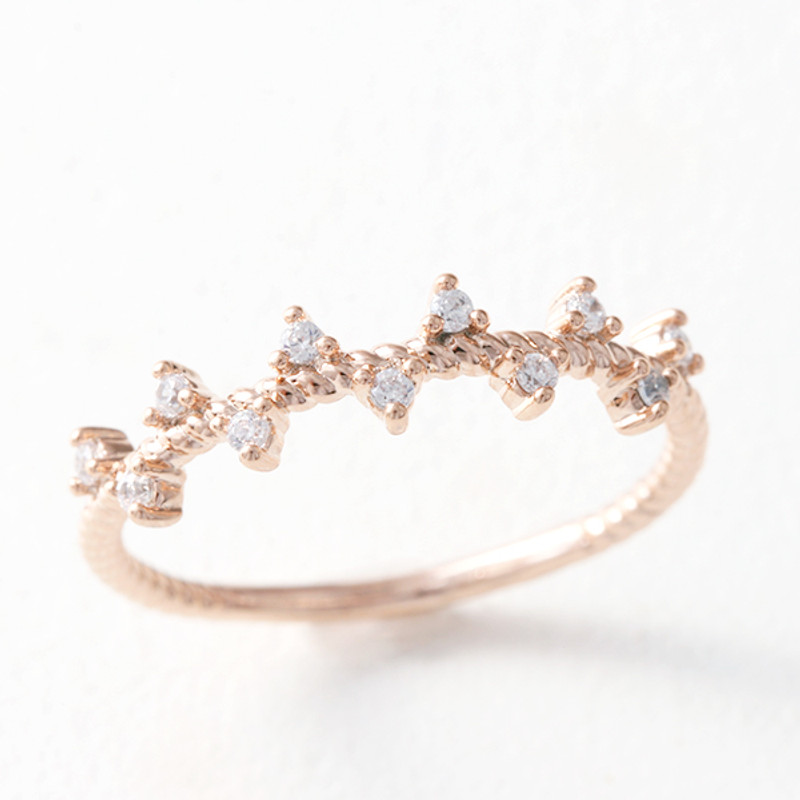 CZ Fancy Ring Rose Gold from kellinsilver.com