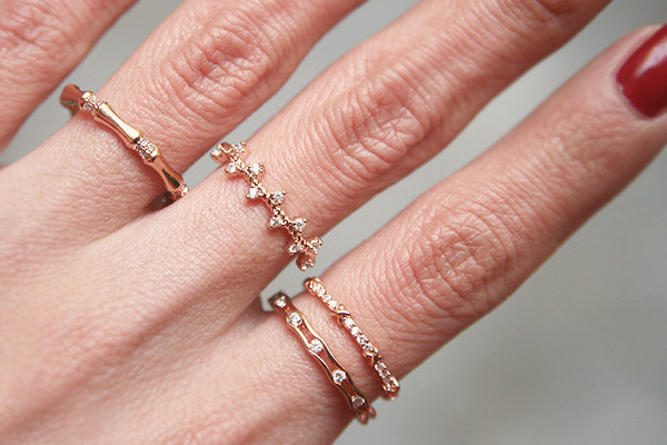 CZ Fancy Ring Rose Gold from kellinsilver.com