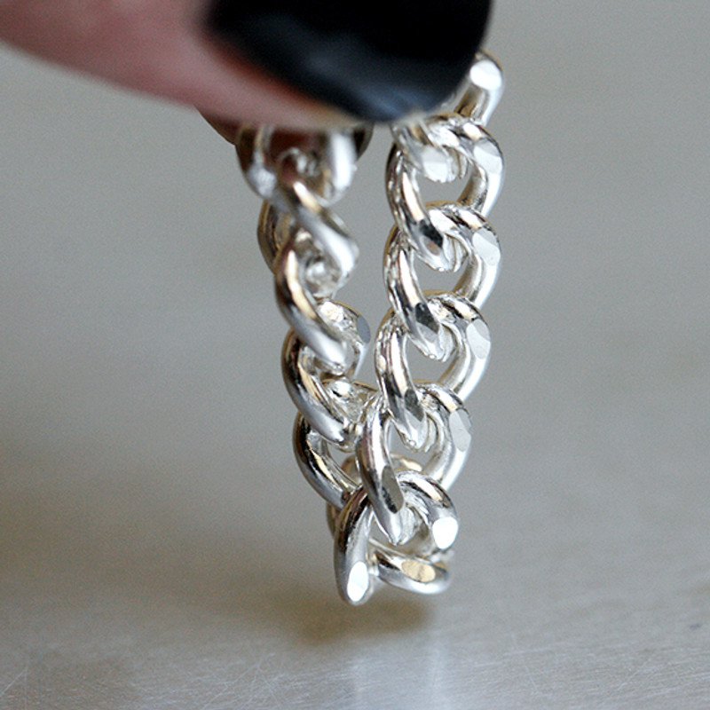 Chunky Chain Ring Sterling Silver from kellinsilver.com
