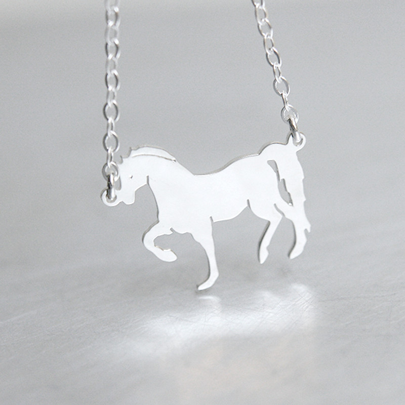 Sterling Silver Horse Necklace from kellinsilver.com