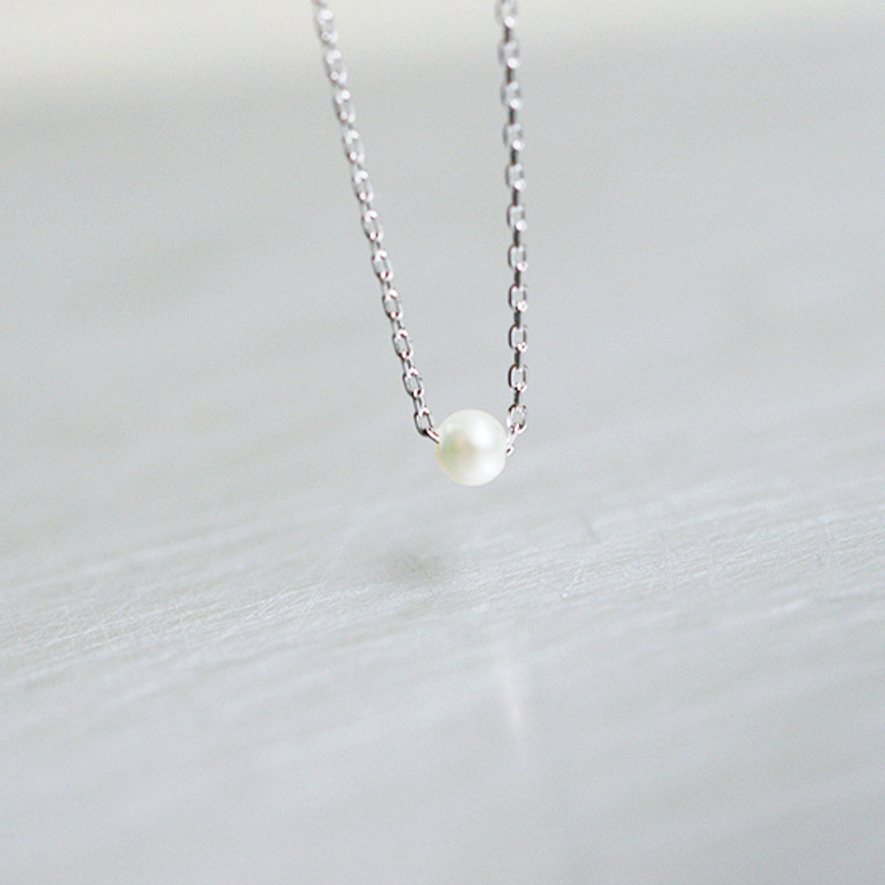 Tiny Pearl Necklace | Ngb Jewels
