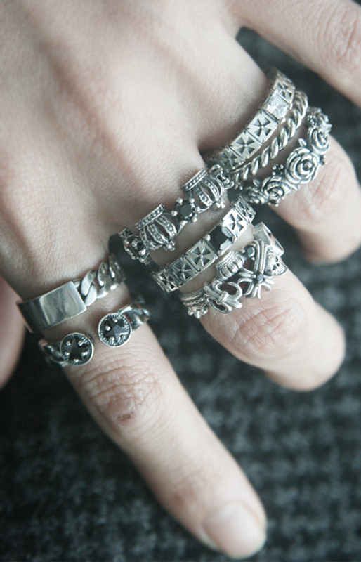 CZ Sterling Silver Celtic Cross Eternity Band Ring from kellinsilver.com