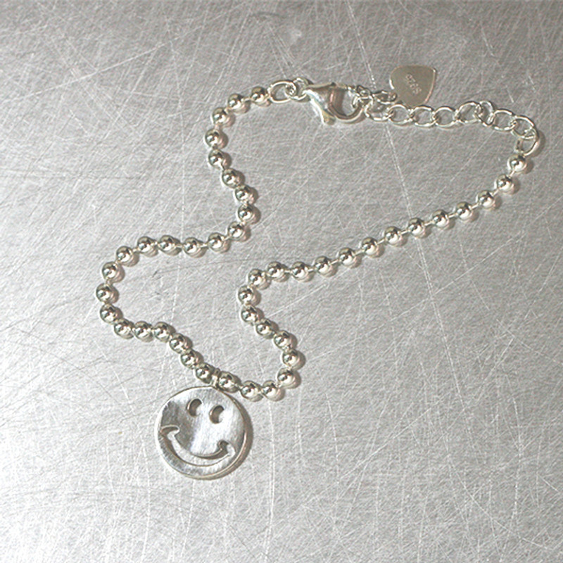 Sterling Silver Smile Ball Bracelet Anklet from kellinsilver.com