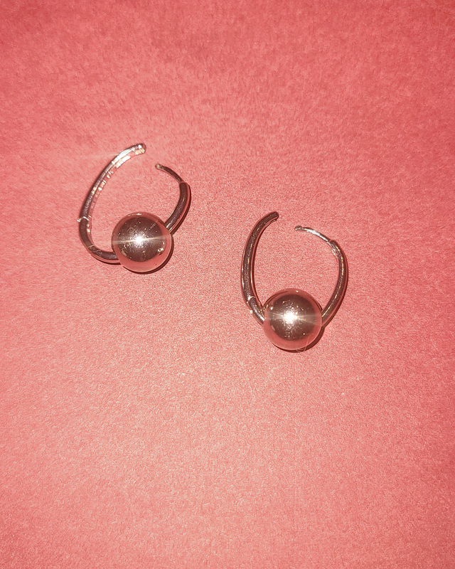 Sterling Silver Ball hinge hoop Earrings from kellinsilver.com