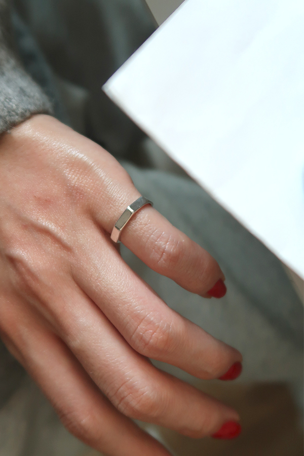 Octagon Sterling Silver Pinky Ring Kellinsilver Com