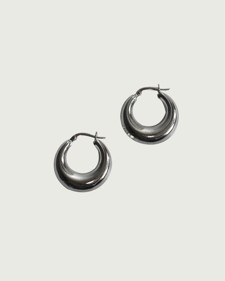 Sterling Silver Sadie Bold Hoop Earrings 25mm - kellinsilver.com