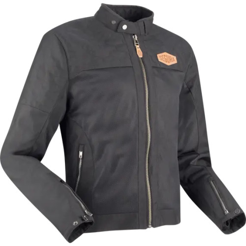 Segura Richter Mens Textile Mesh Air Jacket Black A CE Safety Protection Biker Biking Motorcycle Motorbike Scooter Moped Classic Soft Trendy Retro Summer Warm Vented Breathable Lightweight