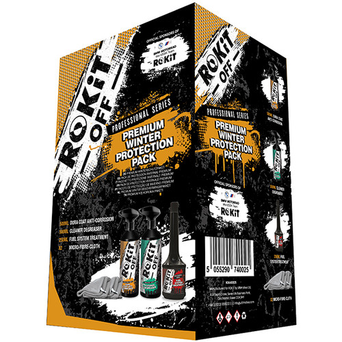 ROKIT Off Motorcycle Premium Winter Cleaning Kit Pack Value Cleaning Polish Detailing Valet Detail Corrosion Cold Weather Salt