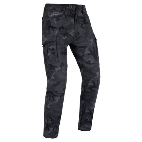Oxford Original Approved AA Mens Cargo Pants Jeans Camo Regular 32 Length Motorcycle Riding Jeans Aramid Armourlite Reinforced Biking Biker Protection CE Protection Entry Level Budget Protection