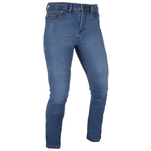 Oxford Original Approved Sofia AA Straight Womens Mid Blue Jean Regular 32 Length Ladies Female Jean Leggings Denim Look Slim Skinny Motorcycle Motorbike Scooter Moped Biking Riding Jeans Aramid Armourlite Protection CE Safety