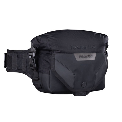 Oxford Atlas W-3 3L Advanced Waist Pack Bag Black Wearable Luggage Storage Touring Travel Soft Waterproof Motorcycle Motorbike