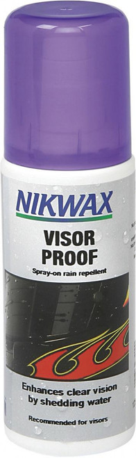 Nikwax Visor Proof Helmet Motorcycle Rain Repellent Spray 125ml Water Rain Wet Weather Biker Go Karting MX Motocross Enduro Clear Fog