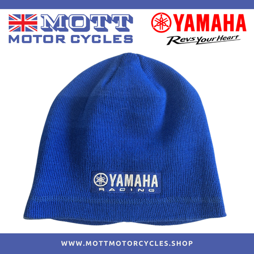 Yamaha Paddock Blue Tjiba Adult Beanie Hat Genuine Official Merchandise Hat Cap Wamrth Bean Knit Wool Head Racing Logo Motorcycle Bike