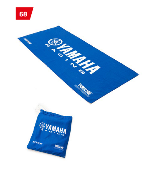 Yamaha Paddock Blue Microfiber Sports Towel Packable Travel Genuine Official Merchandise Universal Race Racing Casual Gift Wash Shower Bath Gym Dry Water Wet