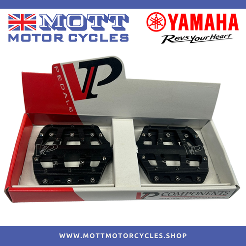 Yamaha VX Trail Bicycle Pedal Upgrade for Wabash RT and Moro 07 eBike Bike Metal Grip Mud Weather Wet Slip Black Premium