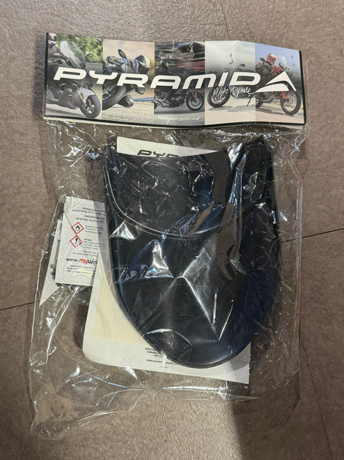 Pyramid Front Extenda Fenda Black Yamaha MT-07 17-2024 Tracer 7 21-24 NOS New Old Stock Mudguard Mud Cleaning Wheel Tyre Cover Attachment