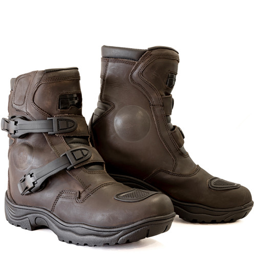 Richa Colt Short Waterproof Brown Motorcycle Boots