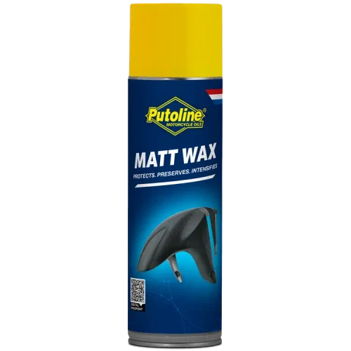 Putoline Matt Wax motorcycle detailing product formulated for matt paint, metal, aluminium, titanium, carbon fibre and plastic surfaces, providing long-lasting protection while enhancing the original finish and colour.