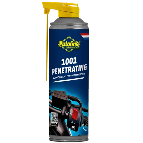 Putoline 1001 Penetrating spray in a 500ml aerosol, designed to penetrate, loosen and release seized or corroded components while helping protect against moisture and corrosion.