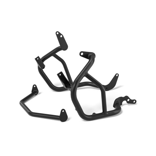 Genuine Yamaha Engine Guard BRN-243B0-01-00, durable motorcycle engine protection designed to shield the lower engine and chassis from stones, debris and impacts during road and off-road riding.