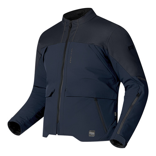 Richa Eternity motorcycle jacket, premium textile riding jacket with waterproof construction, D3O impact protection, ventilation features and adjustable fit for comfortable all-weather motorcycle riding.