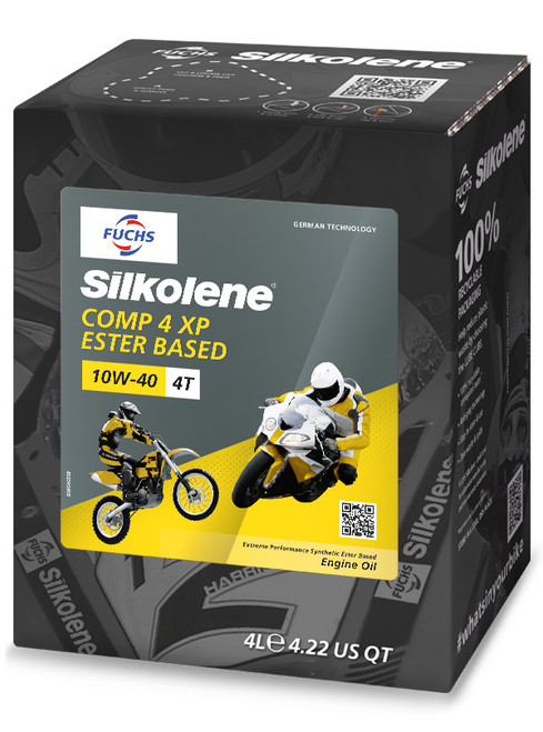 Silkolene Comp 4 10W-40 XP Synthetic Ester Based Oil 4L Motorcycle Oil