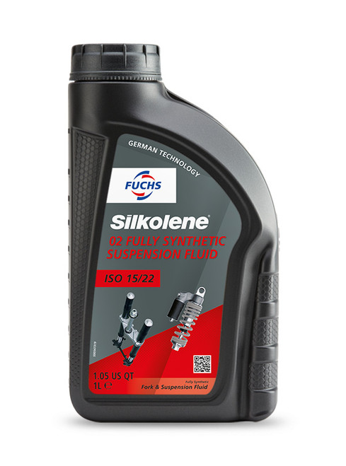 Silkolene 02 ISO 15/22 5w Fully Synthetic Fork Oil and Suspension Fluid 1L