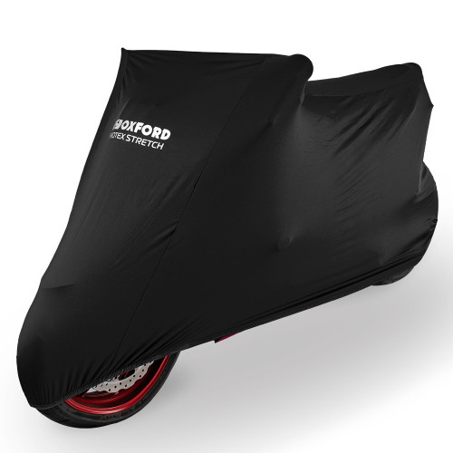 Oxford Protex Stretch Indoor Premium Stretch-Fit Cover Black Large Bike Scooter Moped Cover