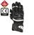 Oxford Nexus Leather Sport CE 2 Long Mens Black White Gloves Motorcycle Motorbike Scooter Moped Biking Biker Riding Protection Long Cuff Gauntlet