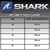 Shark Evo GT Motorcycle Helmet Size Chart