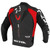 Richa Stradale Leather Black Red White Sport Jacket Motorcycle D30 AA CE Protection Racing Track Fast Race Comfort Road Circuit Motorbike Scooter Moped Riding Rider