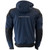 Richa Atomic Prime Hoodie Waterproof Textile Navy Jacket Motorcycle Motorbike Riding Protection CE Road Casual Urban Safety Road WP Scooter Moped Blue Mens
