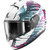 Shark Ridill 2 Reptaia Gloss White Violet Cameleon WVX Full Face Helmet Motorcycle Motorbike Entry Budget Level Sun Visor Safety CE ECE 22.06 Road Commuting
