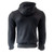 Richa Titan Hoodie men's motorcycle hoodie in black with CE-approved D3O shoulder, elbow and back protectors, durable aramid lining and casual urban riding style.