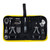RIDERR Tool Kit Pro 27-piece premium motorcycle tool kit featuring durable carbon steel tools in a compact under-seat carry case. Includes long nose pliers, cutting pliers, adjustable wrench, hex keys, metric sockets, ratchet wrench, extension bar, screwdriver bits, bit holder, cable ties, and soft-grip handles, making it ideal for roadside repairs, routine maintenance, and touring.