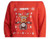 Yamaha Unisex XMAS Sweater 2027 in red, festive Christmas jumper featuring a Yamaha-themed reindeer motorcycle graphic, snowflake design, ribbed cuffs and hem, and soft French terry fabric.
