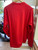 Yamaha Unisex XMAS Sweater 2027 in red, festive Christmas jumper featuring a Yamaha-themed reindeer motorcycle graphic, snowflake design, ribbed cuffs and hem, and soft French terry fabric.