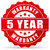 5 Year Warranty*