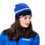 Yamaha Paddock Blue and Blue Reversible Beanie Hat Adult