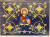 Embroidered Icon of Christ card - Blank inside