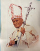 "Stand Up for Life" Pope John Paul II frameable vintage poster 13.5"x 11"