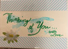 One-of-a-kind hand-painted notecard with envelope - "Thinking of You with Love"